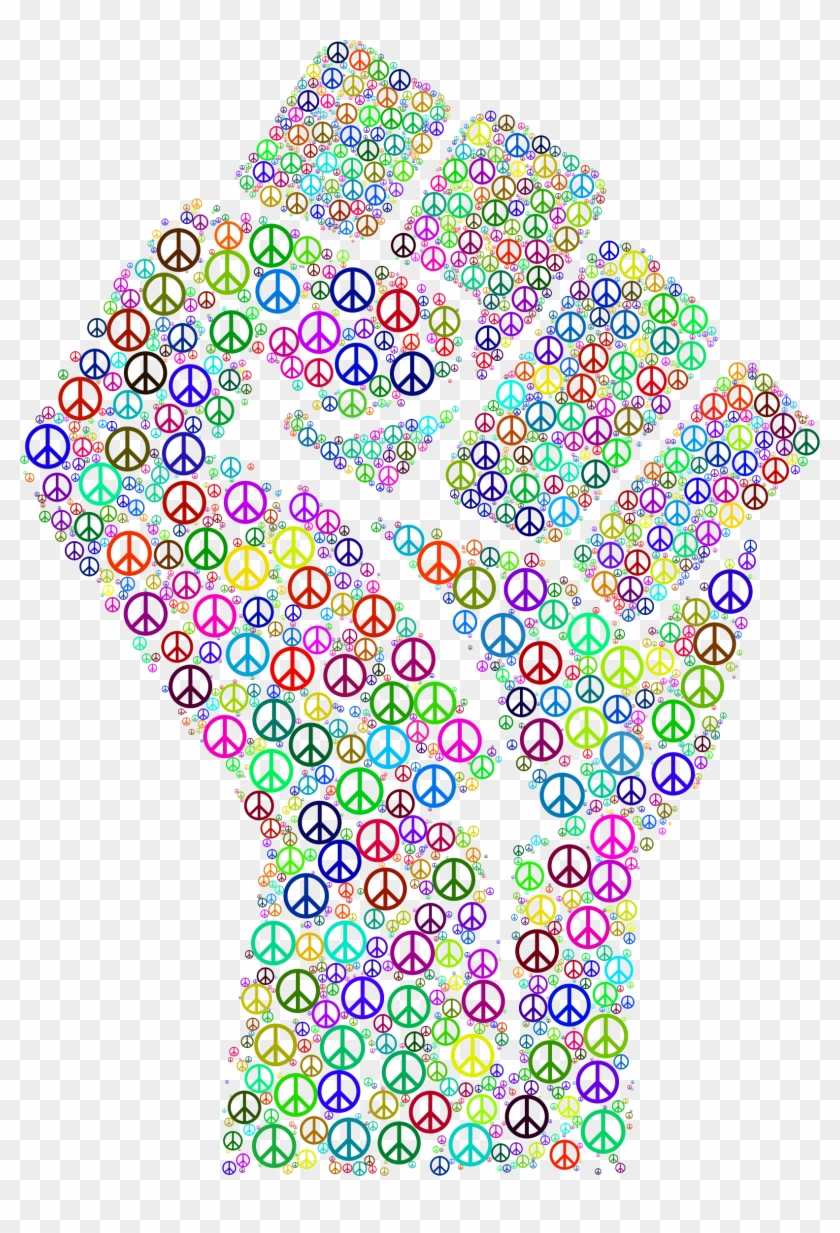 This Free Icons Png Design Of Colorful Fist Of Peace Clipart #570180