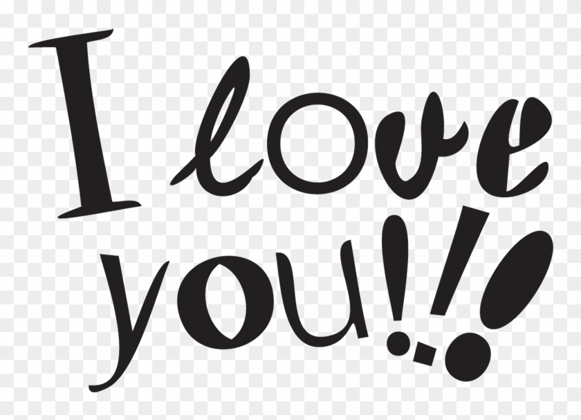 I Love You Text Vector Free Png Hd - Love You Png Clipart