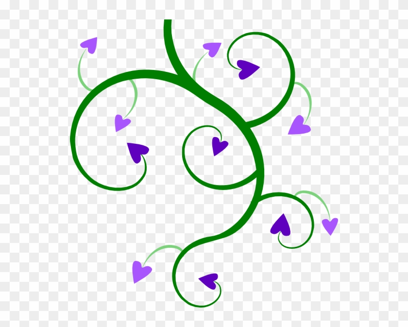Pumpkin Vine Clipart At Getdrawings - Transparent Purple Heart Png #570331