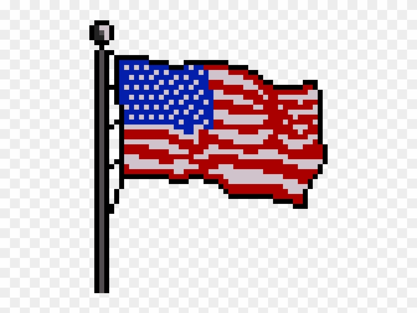 American Flag - Usa Flag Pixel Png Clipart