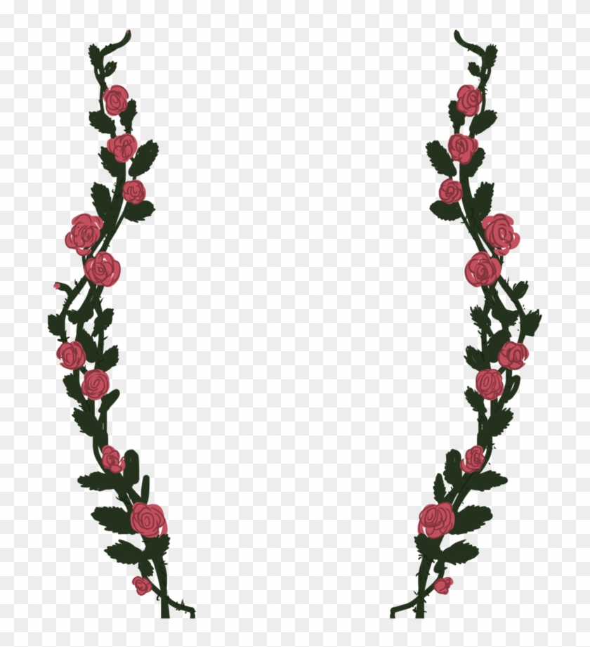 714 X 1118 7 - Transparent Rose Vines Clipart