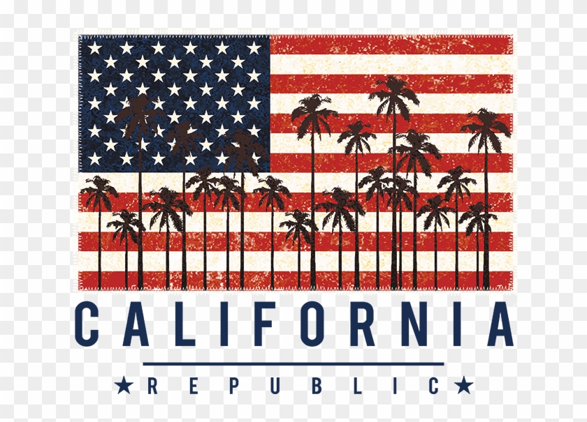 American Flag , Png Download - Black White Red Blue American Flag Clipart