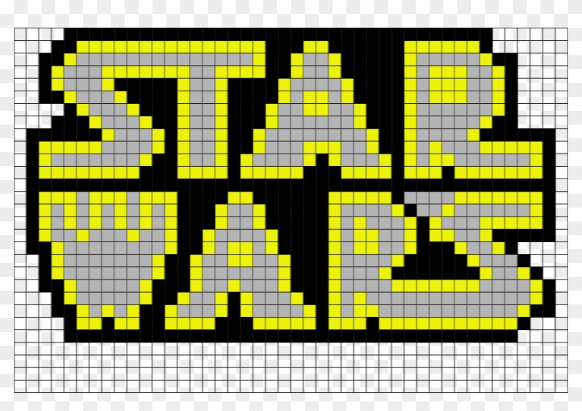 Pixel Art Star Wars Logo Clipart #571486