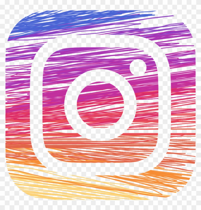 Instagram Png Transparent Background - Instagram Logo Drawing Png Clipart