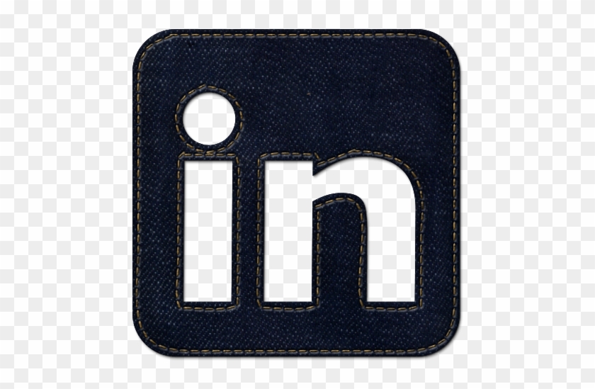 Square, Linkedin, Logo, Jean, Social, Denim Icon - Icon Clipart #572059