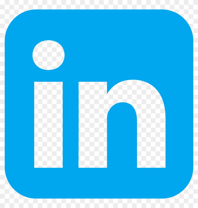 Linkedin Transparent Icon - Linked In Logo With White Background Clipart