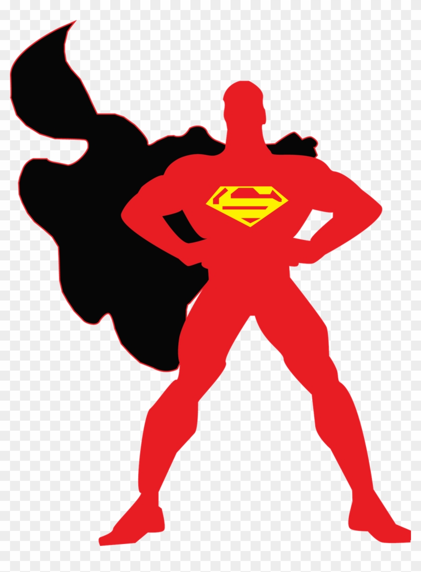 Superman Logo Clipart High Re - Superman Outline - Png Download