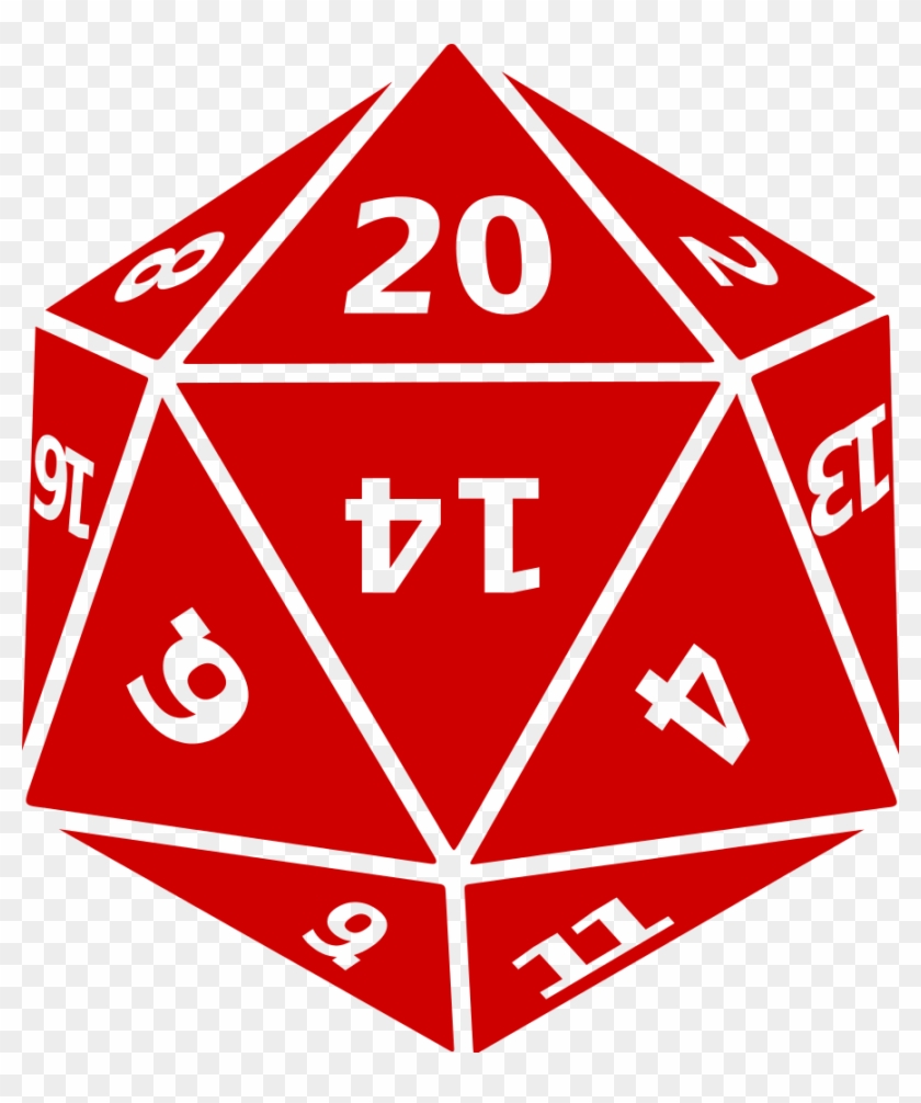 Twenty Sided Dice - 20 Sided Dice Png Clipart