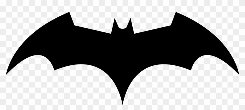 Superman Logo Clipart B&w - Batman Logo Png Transparent Png