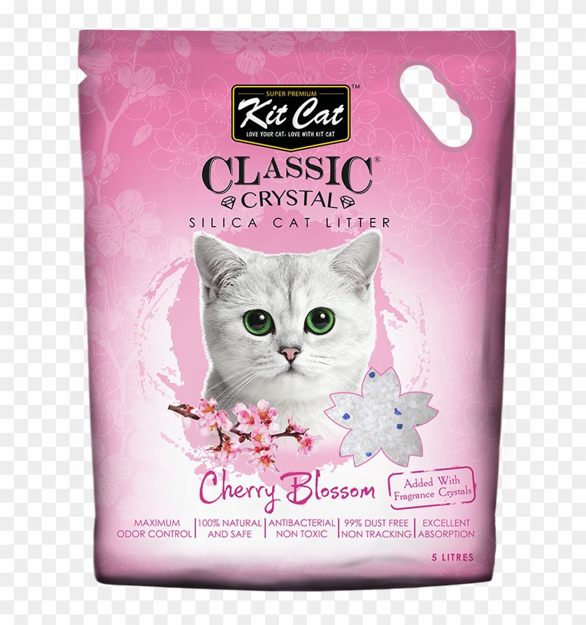 Kit Cat Classic Crystal Cherry Blossom - Litter Box Clipart #572592