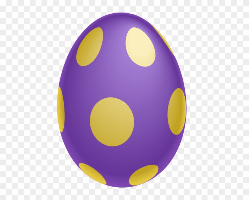 Free Png Download Purple Dotted Easter Egg Png Clipairt - Easter Egg Transparent Background #572768