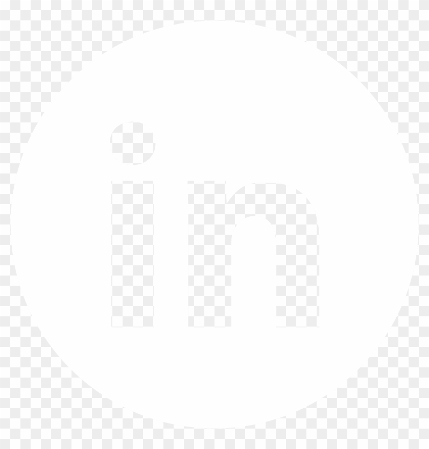 Twitter - Linkedin Logo Png Transparent White Clipart