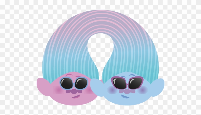 Dreamworks Trolls Animated Messaging Sticker - Double The Hugs Satin And Chenille Clipart #572887