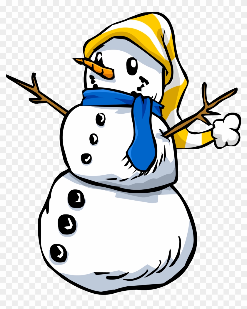 Picture Download Image Snowman Sprite Png Club Penguin - Club Penguin Snowman Png Clipart #572939