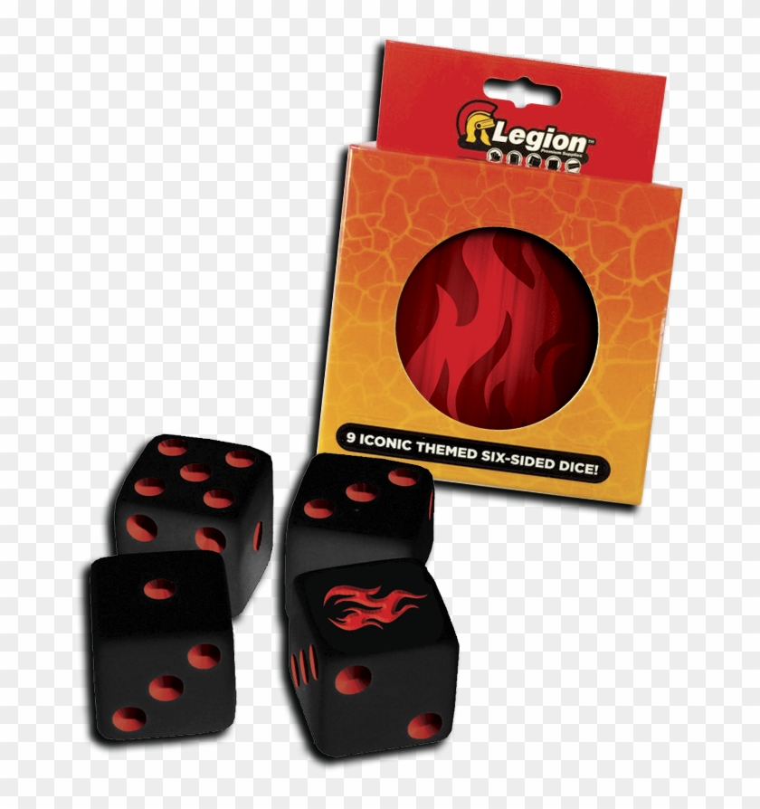 Iconic Fire D6 Clipart