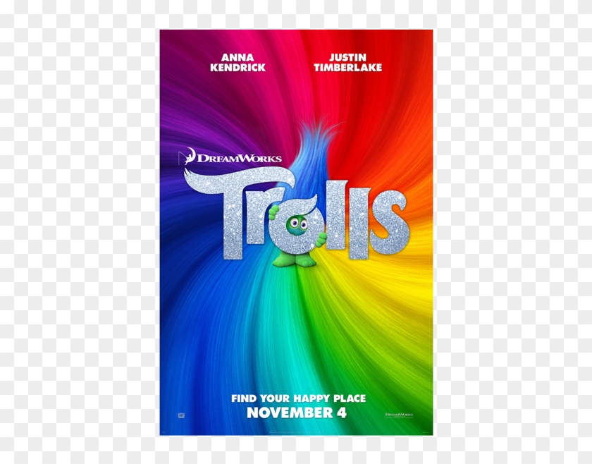Egyptian Theatre Free Movie - Trolls Official Movie Poster Clipart