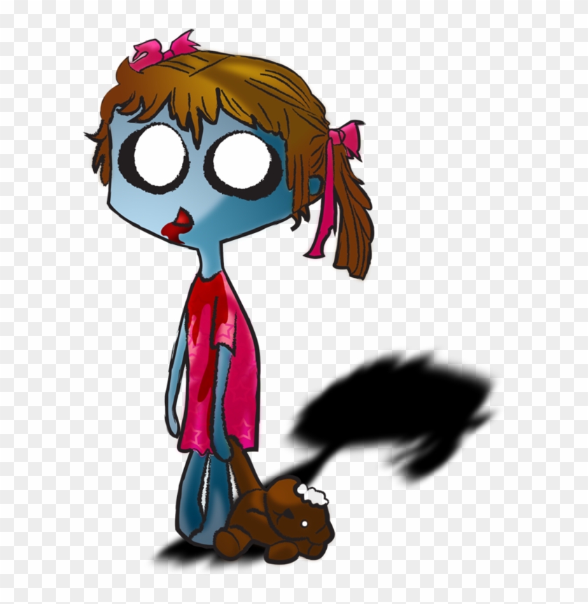 Zombie Clipart Girl Zombie - Zombie Girl Cartoon Png Transparent Png