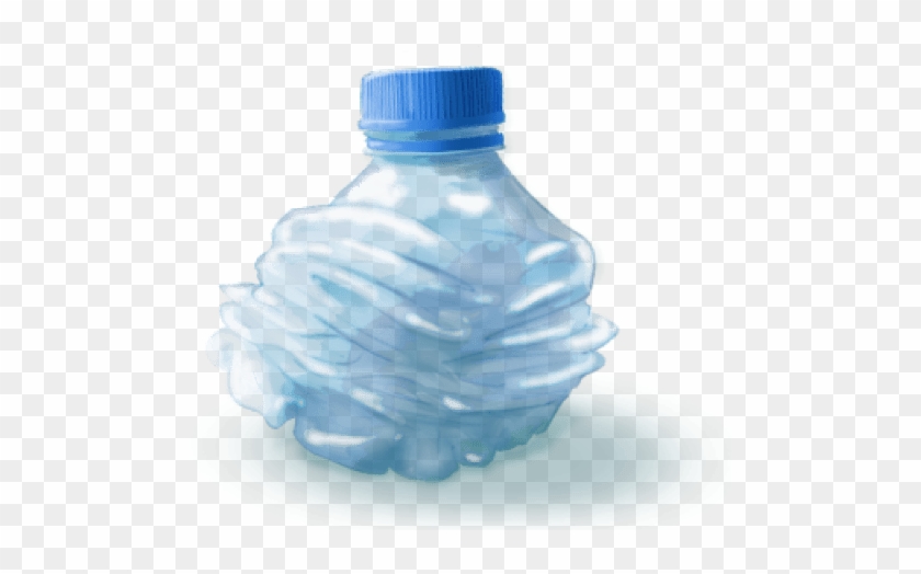 Small Crushed Water Bottle - Crushed Water Bottle Png Clipart
