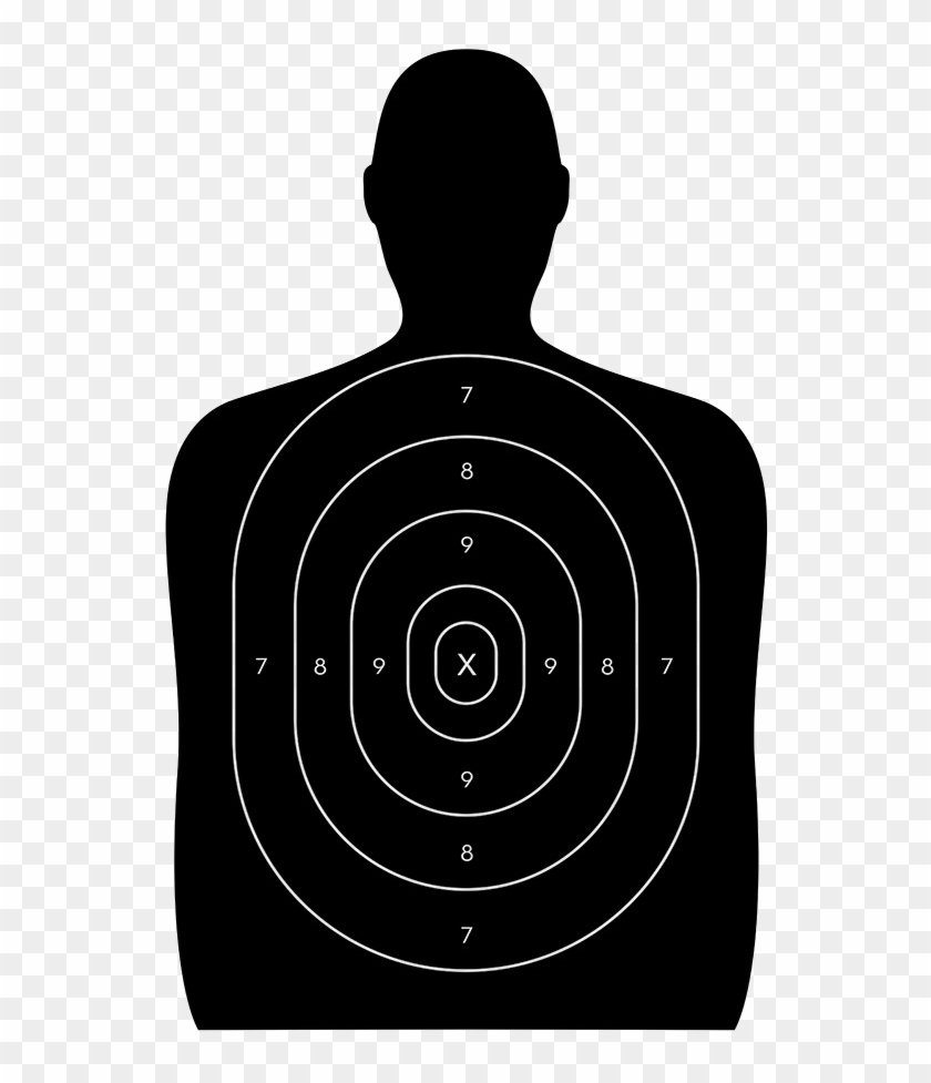 Shooting Target Png Picture - Shooting Range Target Clipart #573687