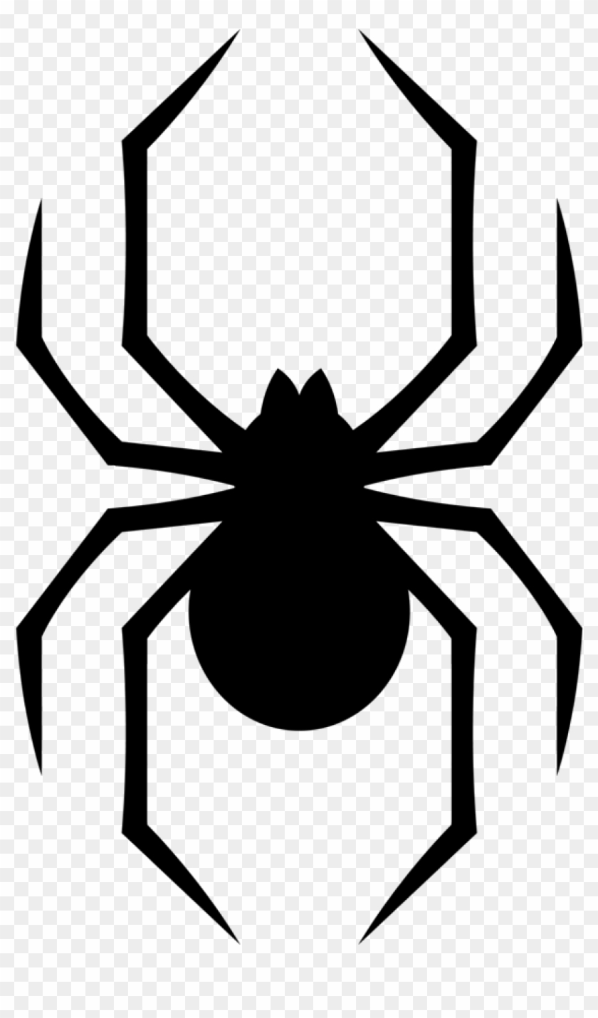 Geometric Spider - Black Widow Clipart - Png Download