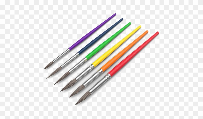 Paint Brush Png Picture - Colors Paint Brushes Png Clipart #574172