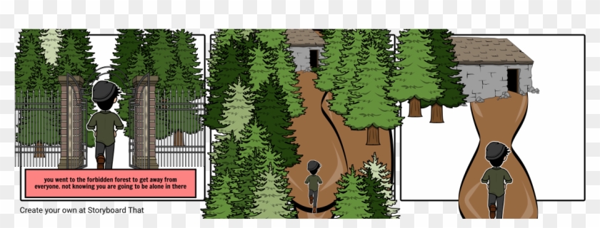 The Thing In The Forest - Christmas Tree Clipart #574199