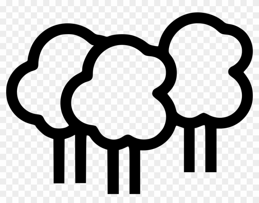 Png File Svg - Forest Icon White Clipart