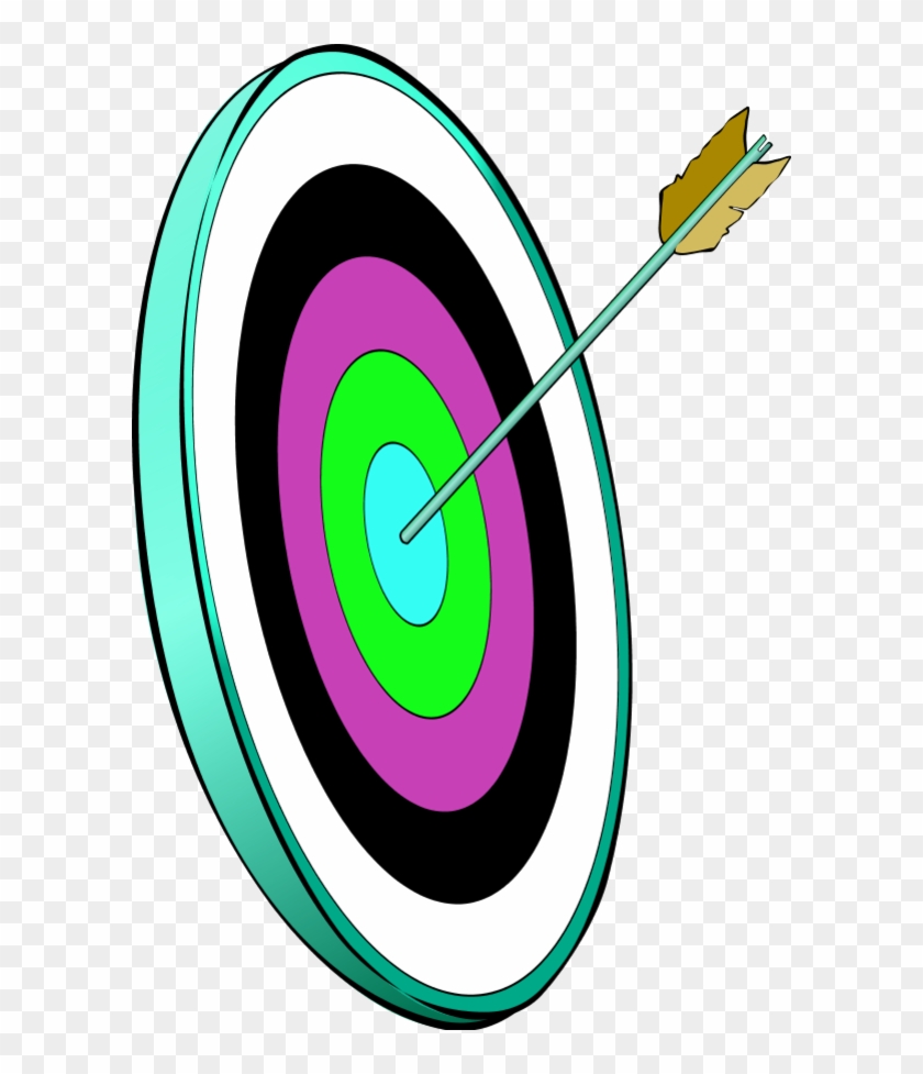 Dart Arrow In The Smallest Circle - Target Arrow Gif Png Clipart