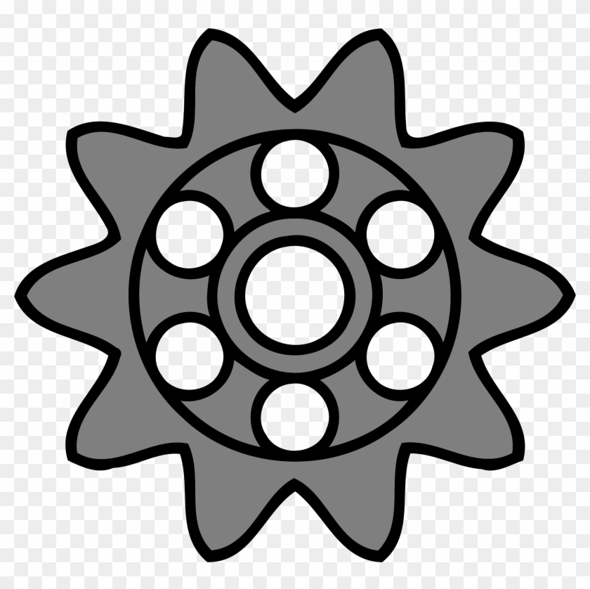 This Free Icons Png Design Of 10-tooth Gear With Circular Clipart #574615