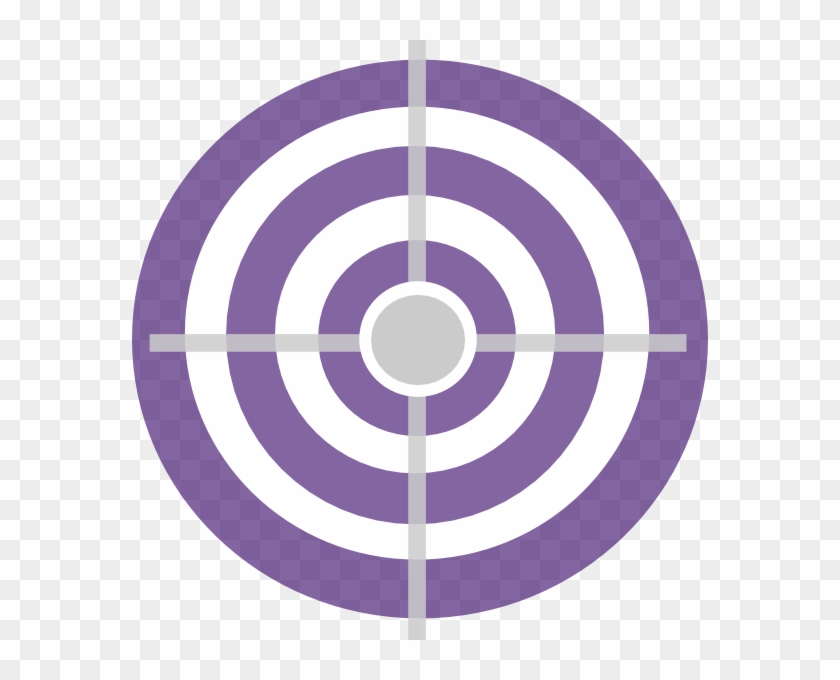 Purple Target Clip Art - Nerf Bullseye - Png Download
