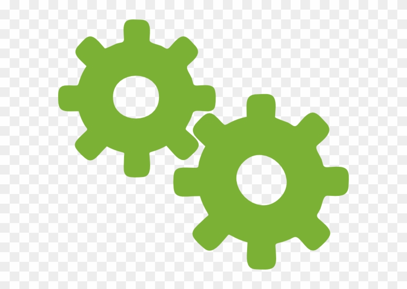 Small - Green Gear Png Clipart #574796