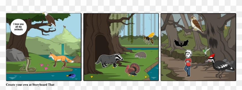 Happy Forest - Cartoon Clipart