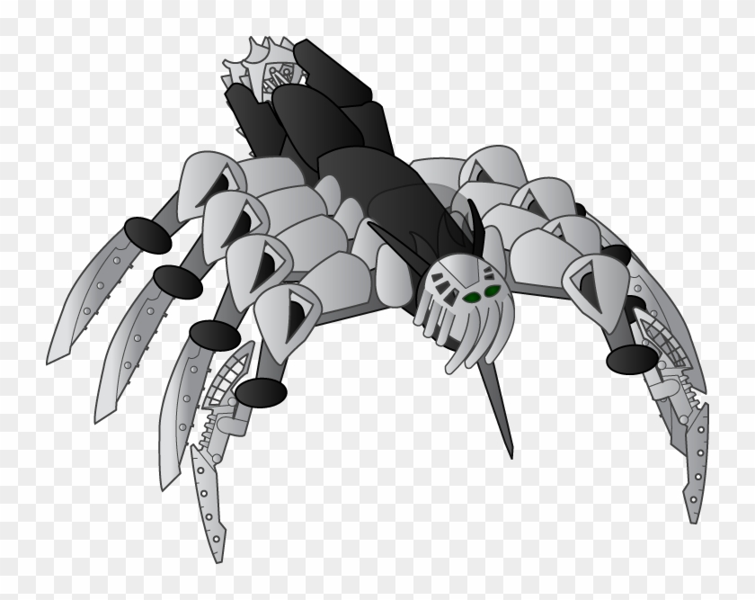 Silver Chute Spider - Cartoon Clipart #574917
