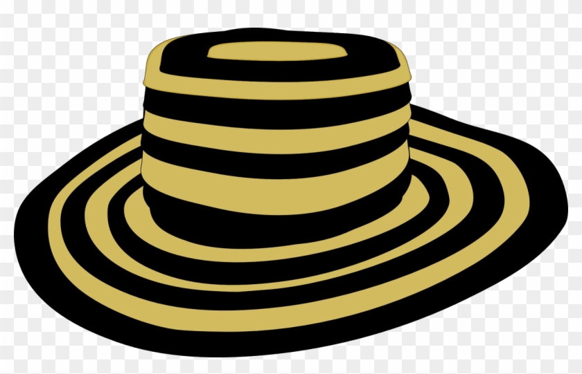 Clip Art Hand Painted Striped Hat Handpainted - Sombrero Vueltiao Png Transparent Png #574946