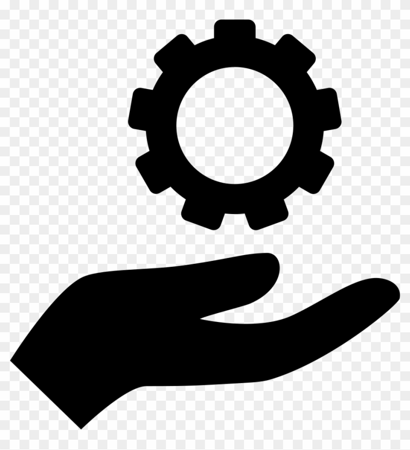 Png File Svg - Hand With Gear Icon Clipart #574950
