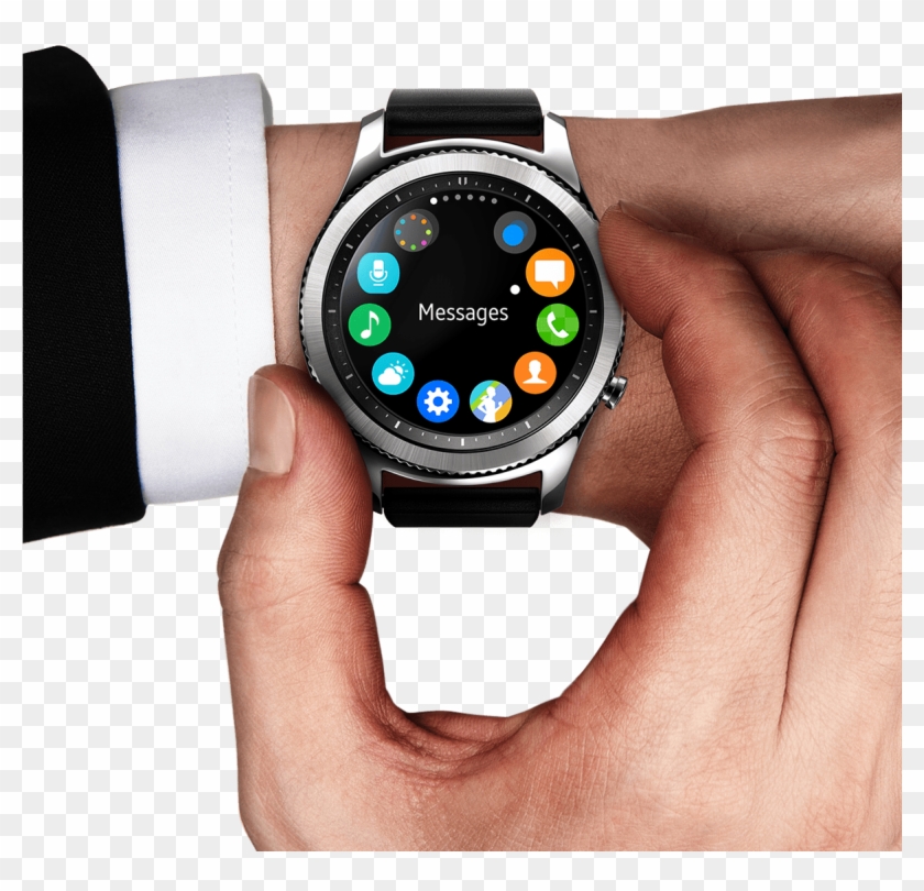 Man's Hand And Arm Wearing A Suit - Samsung Gear S3 Clipart #575133