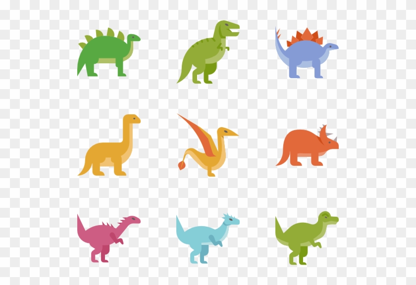 Dinosaurs - Dinosaur Flat Design Clipart #575212