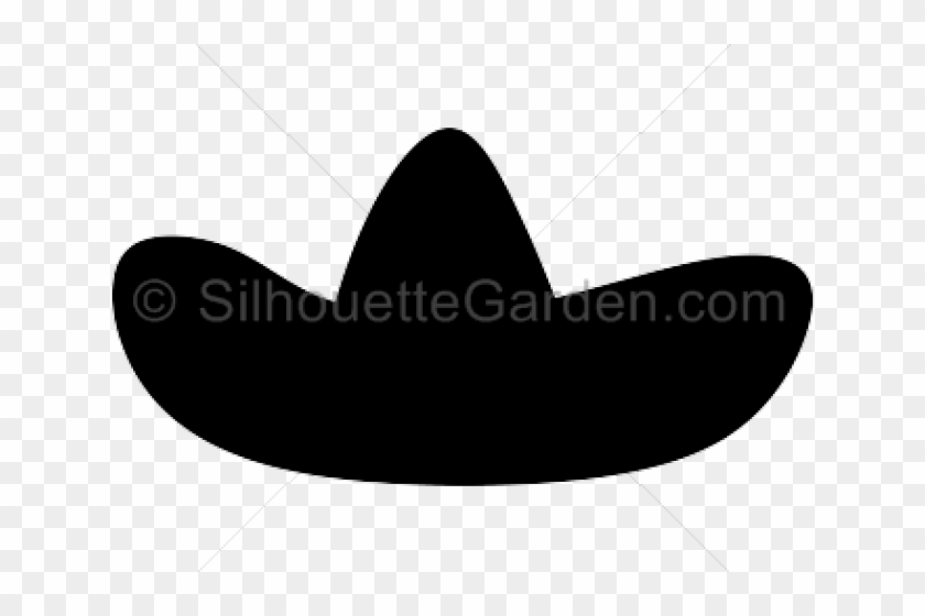 Mustache Clipart Sombrero - Sombrero Silhouette Png Transparent Png