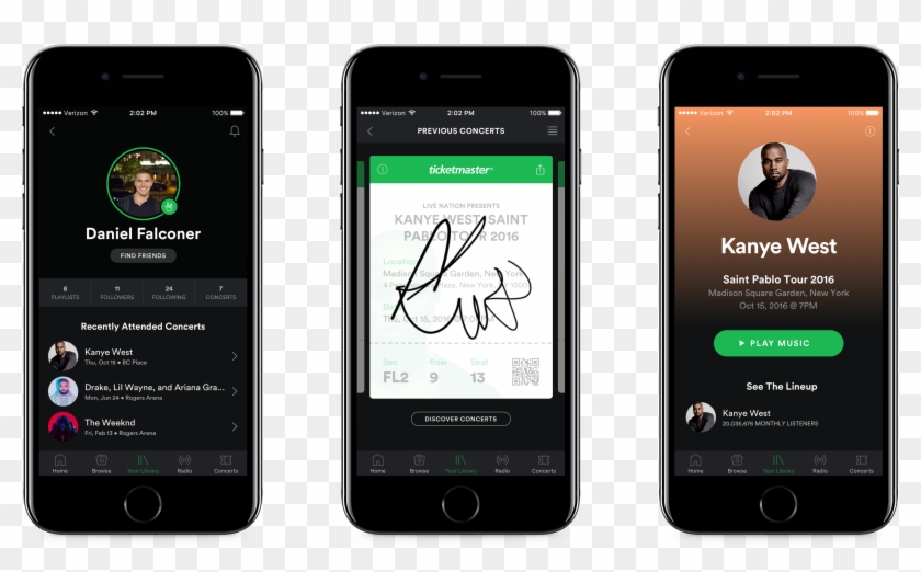 Ticketmaster Postconcert Mockups - Feature Phone Clipart