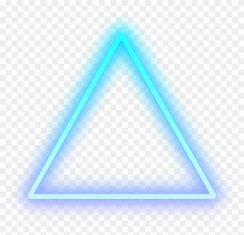Triangle Blue Glow Light Shape Cool Clipart