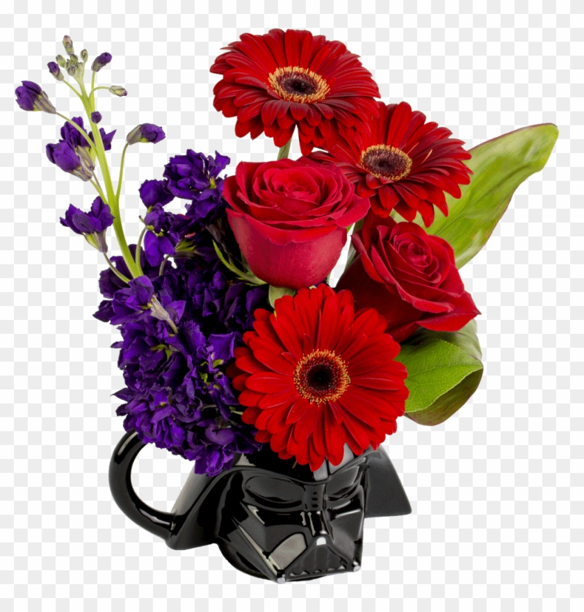 Darth Vader Flower Mug - Flowers Bouquet Clipart #576564