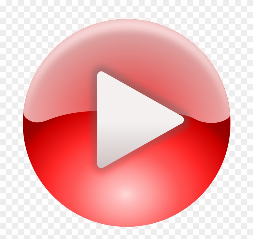 Red Play Button Transparent Clipart #576618