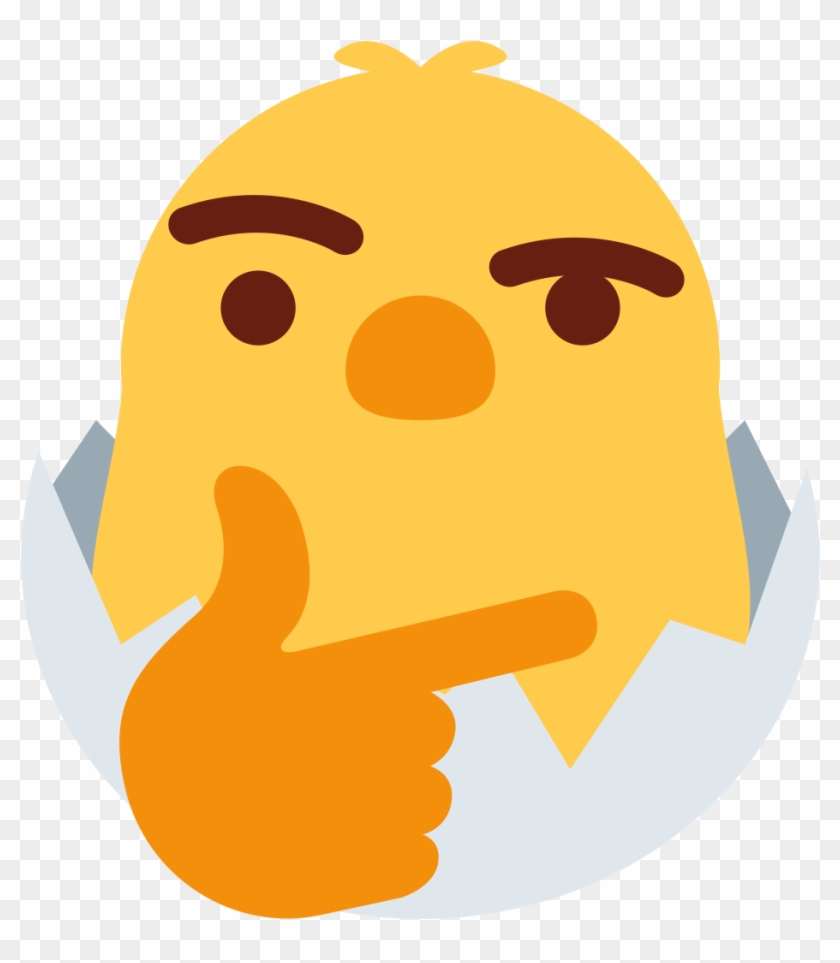 Thinking Emoji Discord - Chicken Thinking Clipart #577037