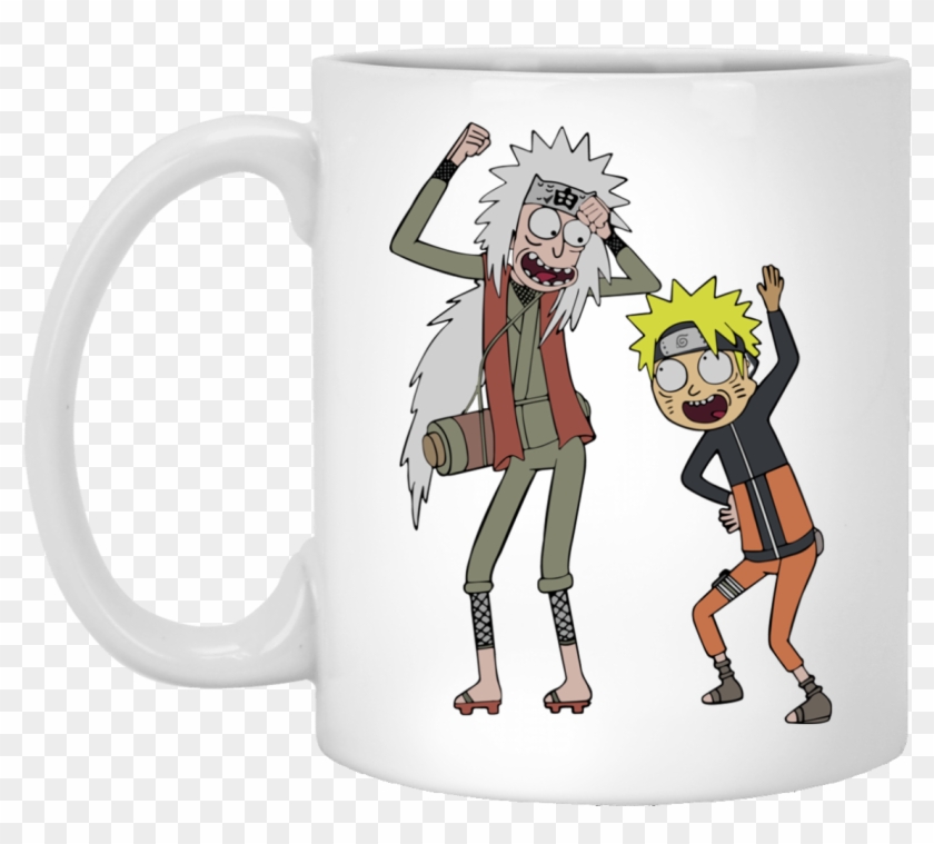 Rick And Morty Naruto And Jiraiya Coffee Mugs - Naruto Rick And Morty Clipart #577693