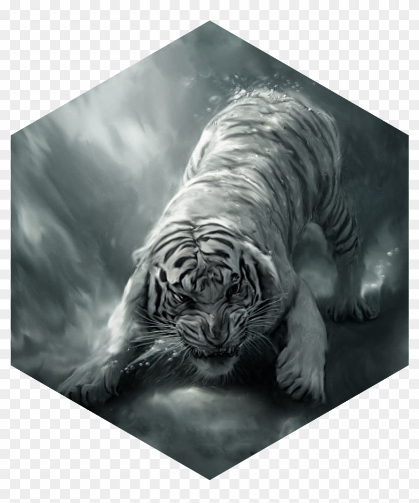 White Tiger Png Clipart