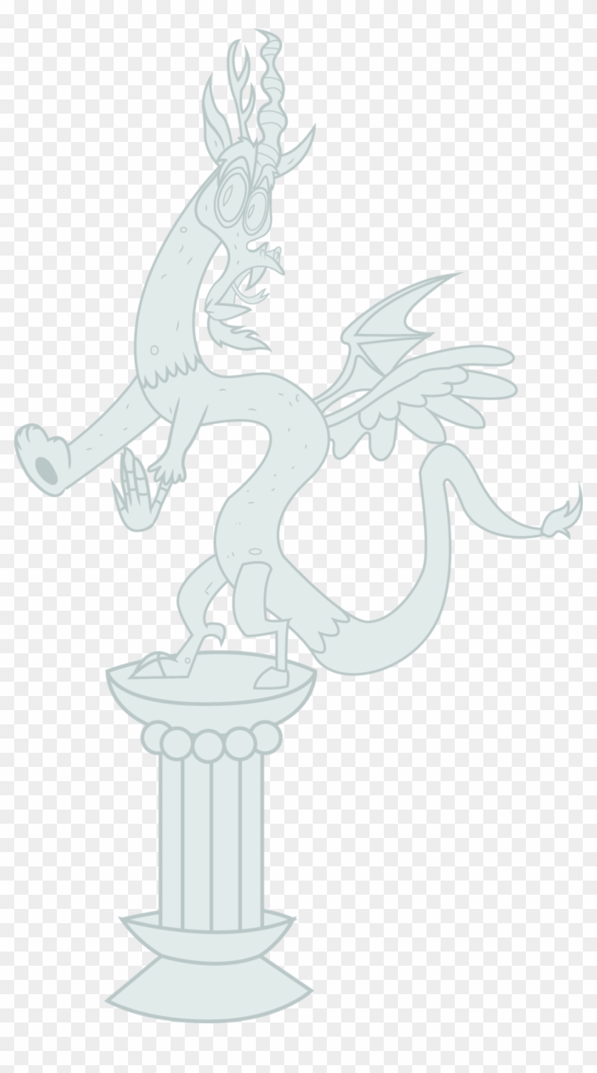 Discord, Safe, Simple Background, Statue, Statue Discord, - Illustration Clipart