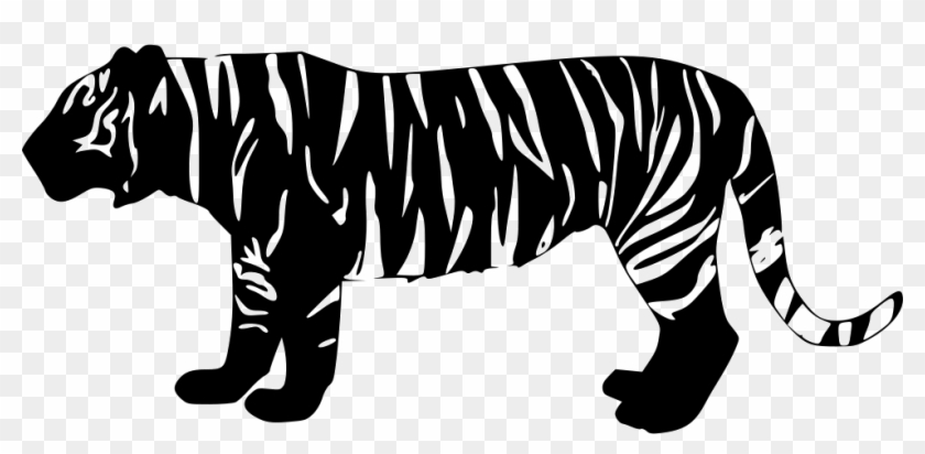 Png File - Tiger Black Png Clipart