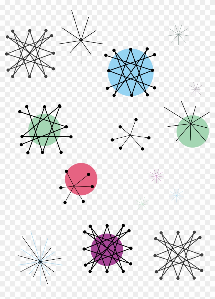 Retro Atomic Starburst Clipart