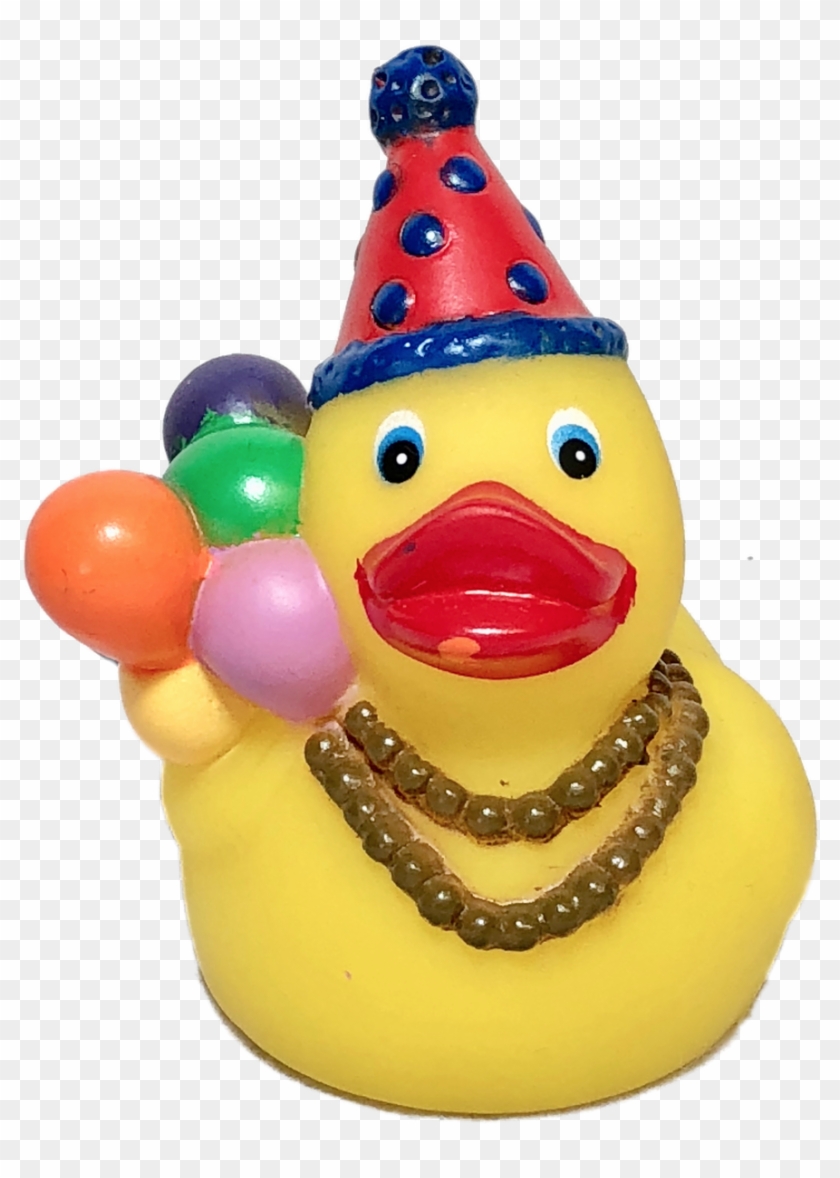 Birthday Balloons Rubber Duck - Bath Toy Clipart