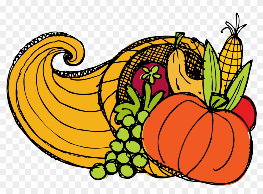 28 Collection Of Day After Thanksgiving Clipart - Cornucopia Transparent Thanksgiving - Png Download #578547